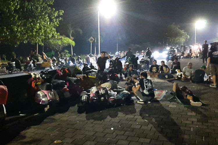 Pulau Pandawa sebagai camping ground perhelatan VWD diramaikan oleh pecinta Vespa dari berbagai penjuru negeri, Sabtu (11/6/2022).