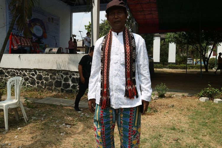 Guido Quiko, budayawan sekaligus pemimpin kelompok musik Orkes Keroncong Tugu Cafrinho saat ditemui Kompas.com dalam perayaan ulang tahun Gereja Tugu yang ke 271 tahun, Minggu (3/11/2019).