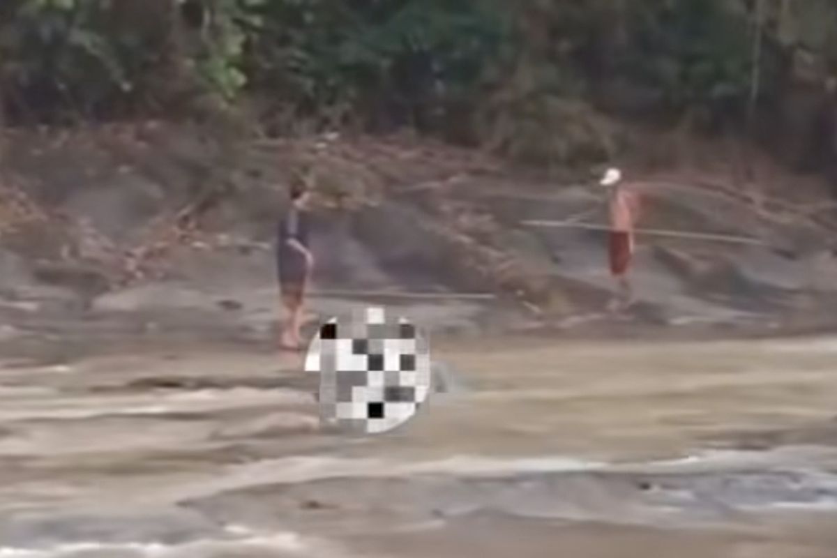 Warga menemukan jasad wanita di Sungai Cibeet, Kecamatan Cariu, Kabupaten Bogor. Tangkapan layar video Instagram @bogorsiaga112