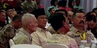 Prabowo Hadiri Halal Bihalal Purnawirawan TNI, Langsung Duduk di Samping Try Sutrisno