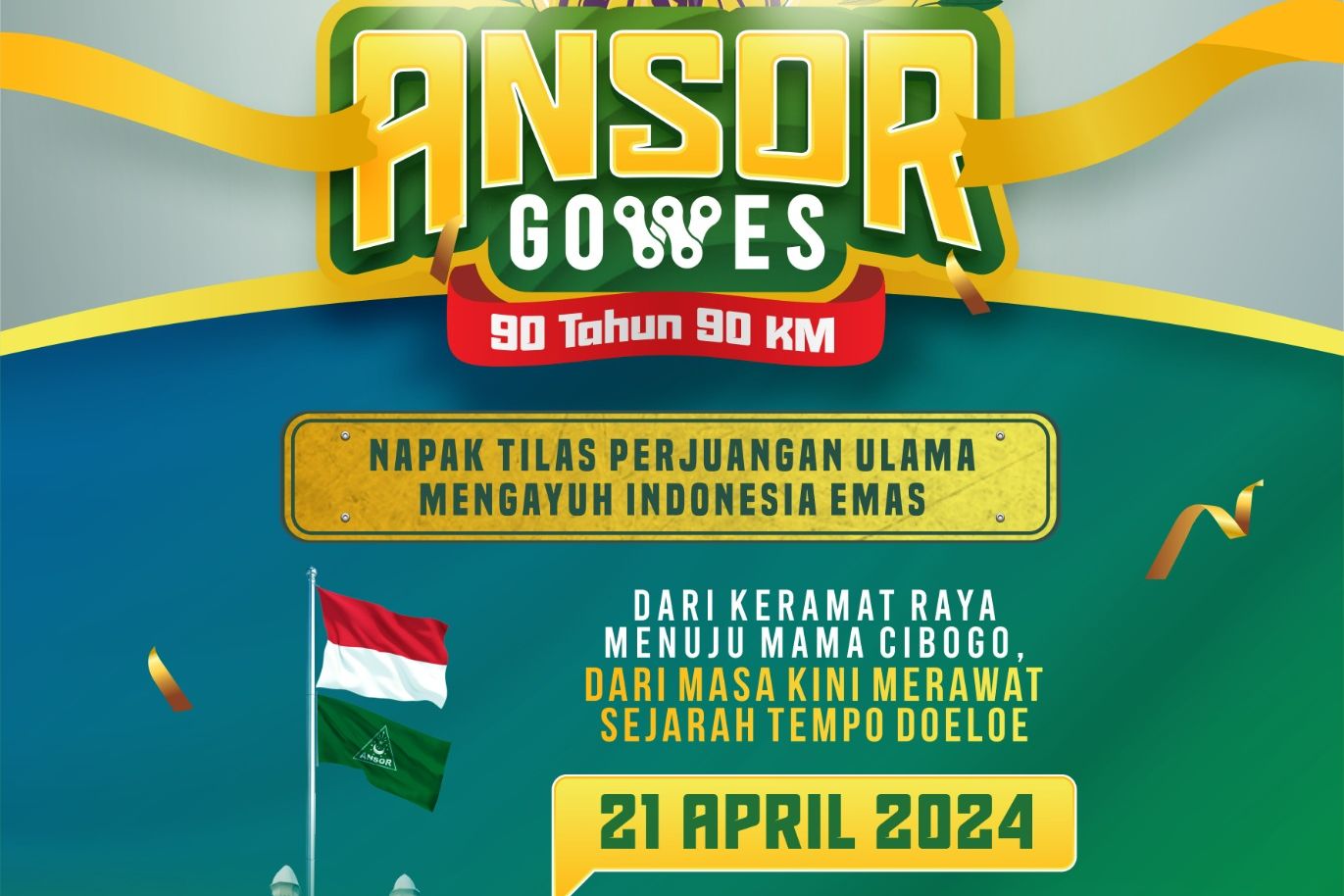 Sambut Indonesia Emas 2045, GP Ansor Gelar Acara Gowes Sepeda Jakarta-Bogor