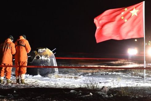 Wahana Chang'e 5 China Kembali ke Bumi, Bawa Sampel Batuan Bulan