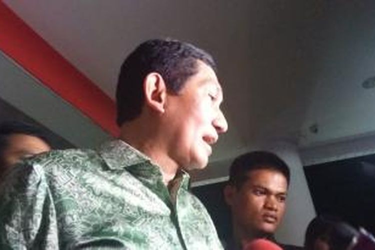 Presiden Direktur PT Freeport Indonesia Maroef Sjamsoeddin saat ditemui di
Gedung Bundar Jaksa Agung Muda Pidana Khusus, Jakarta, Jumat (4/12/2015).
