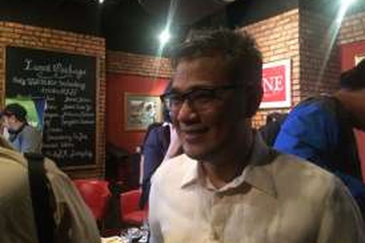 Politikus Partai Demokrasi Indonesia Perjuangan (PDI-P), Budiman Sudjatmiko dalam diskusi bertajuk 