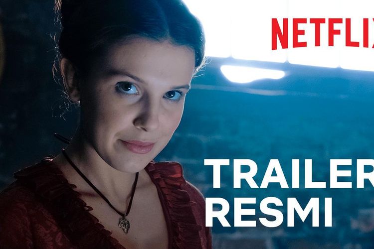 Poster trailer resmi film original Netflix, Enola Holmes.