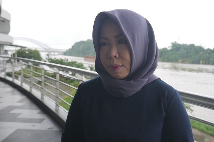 Sekretaris DPW Partai Nasdem Kaltim, Fatimah Ashari saat ditemui Kompas.com di Big Mal Samarinda, Kaltim, Minggu (5/7/2020).