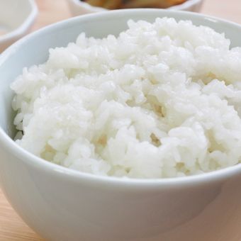 ilustrasi nasi putih. 