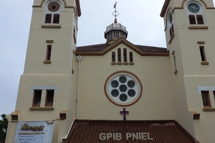 Gereja GPIP Pniel atau dikenal sebagai Gereja Ayam, di Pasar Baru, Sawah Besar, Jakarta Pusat. Dipotret Minggu (25/12/2022).