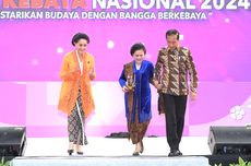 Hari Kebaya Nasional, Intip Gaya Iriana Jokowi Berkebaya Biru