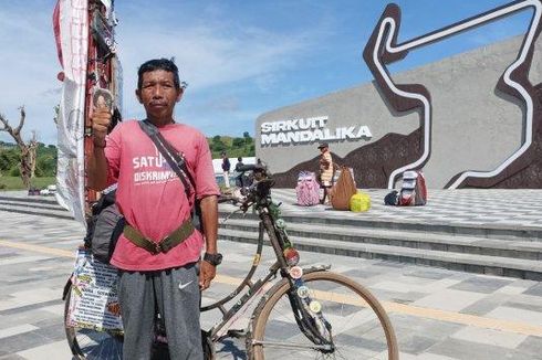 Siswanto Kayuh Sepeda Ontel dari Jember demi Melihat Sirkuit Mandalika, 402 Kilometer Ditempuh 7 Hari