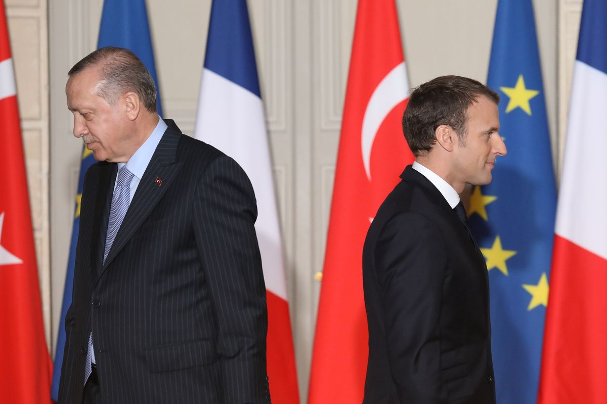 Tensions between Turkey and France escalated as Erdogan warns Macron ?not to mess? with his country.