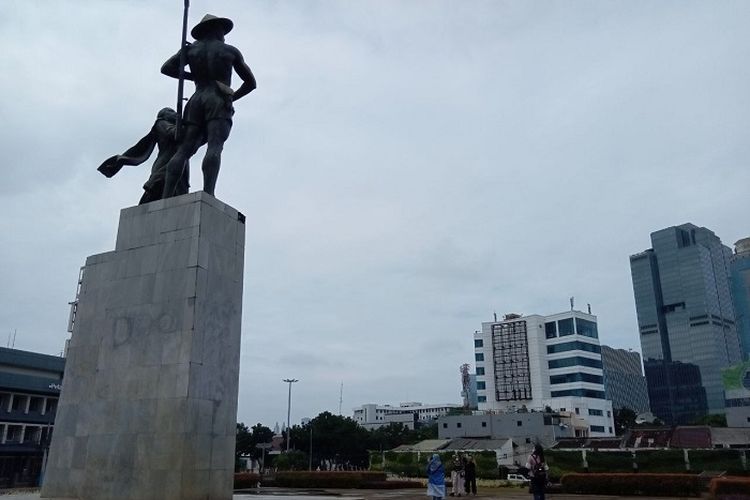Patung Tugu Tani atau Patung Pahlawan di Jakarta Pusat