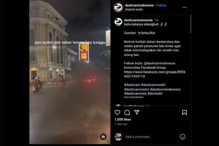 Video viral Toyota Kijang Innova lepas kendali saat melaju di lampu merah