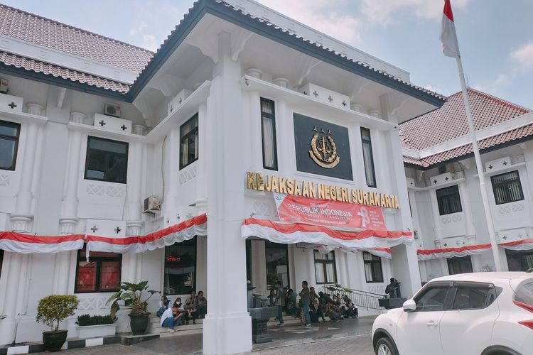 Gedung Kejaksaan Negeri (Kejari) Kota Solo, Jawa Tengah (Jateng), pada Kamis (31/8/2023).