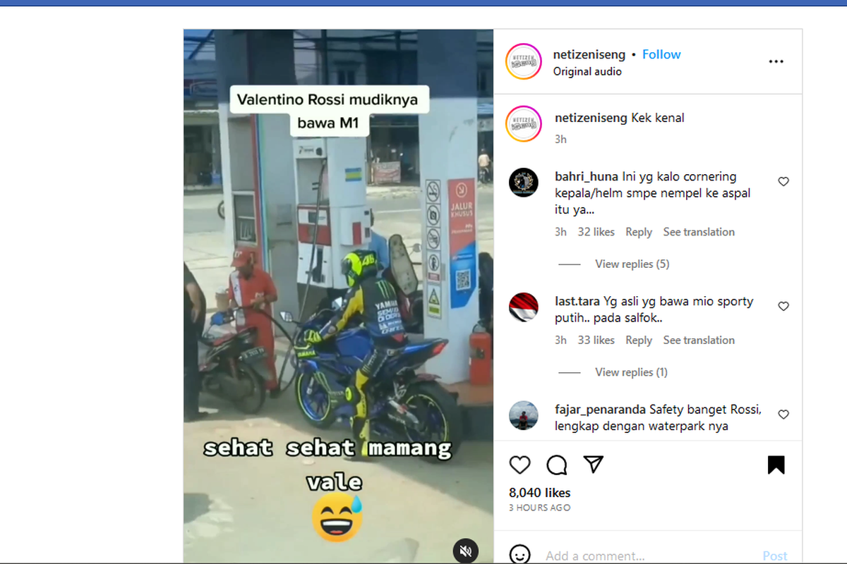 Valentino Rossi KW Mudik