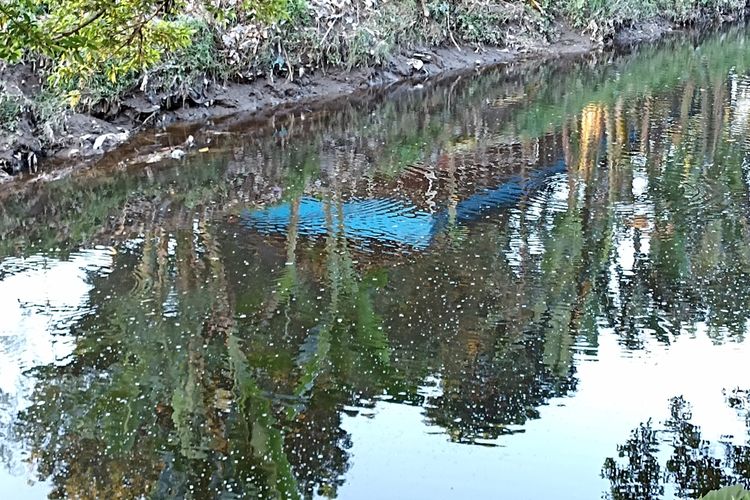 Lokasi sungai Desa Taman Ayu yang diduga tercemari air limbah TPA Kebon Kongok