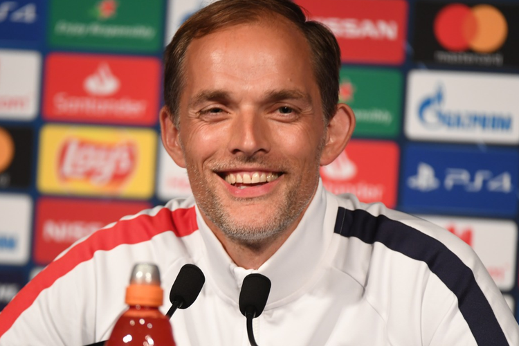 Thomas Tuchel saat Konferensi Pers usai PSG kalahkan Real Madrid pada hari Kamis (19/9/2019) di Stadion Parc de Princes