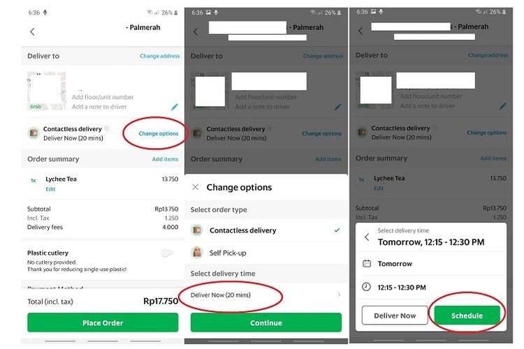 Fitur Pesan Makanan Terjadwal di GrabFood yang memudahkan pengguna memesan makanan dua jam hingga dua hari sebelum waktu yang dikehendaki.