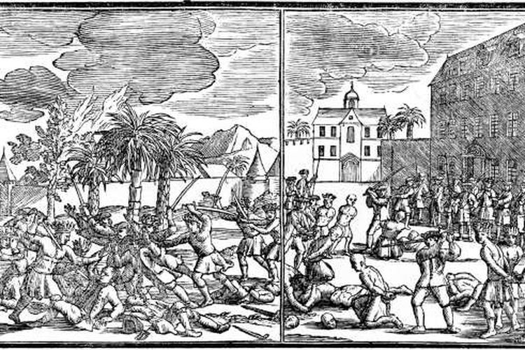 Pembantaian etnis Tionghoa di Batavia pada 1740.