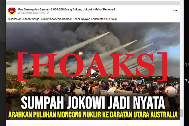 Hoaks konfik rebutan Pulau Pasir memicu perang nuklir antara Indonesia dan Australia