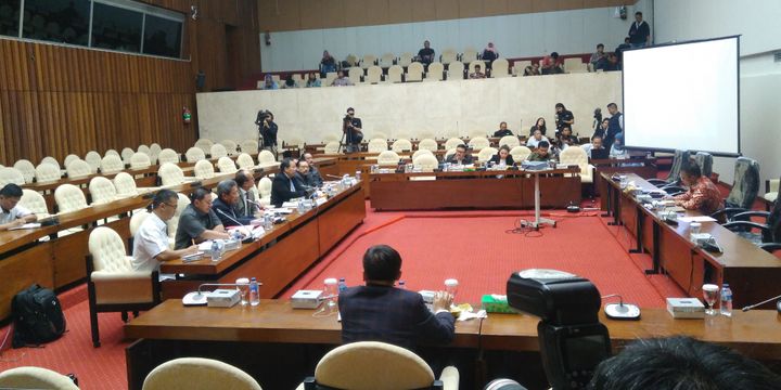 Rapat Dengar Pendapat Umum (RDPU) Pansus Angket Komisi Pemberantasan Korupsi (KPK) dengan Ikatan Hakim Indonesia (IKAHI), Persatuan Jaksa Indonesia (PJI), serta Ikatan Sarjana dan Profesi Perpolisian, Senin (4/9/2017).