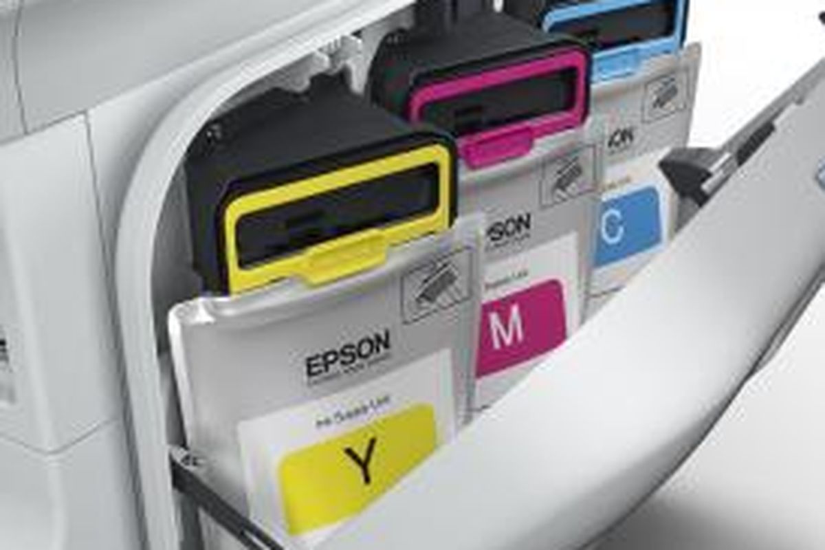 Printer Epson dengan teknologi RIPS dibekali kantung tinta kapasitas 1 liter yang sanggup mencetak hingga 75.000 halaman