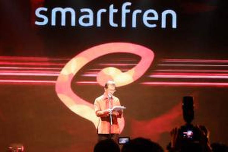 Chairman Smartfren, Franky Oesman Widjaja dalam acara Grand Launching 4G LTE Smartfren di Jakarta, Rabu (19/8/2015).