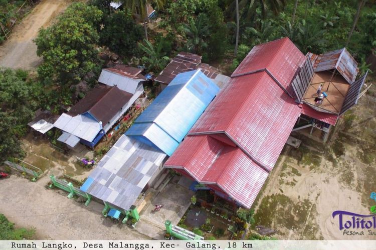 Rumah Langko, Desa Malangga di Tolitoli, Sulawesi Tengah
