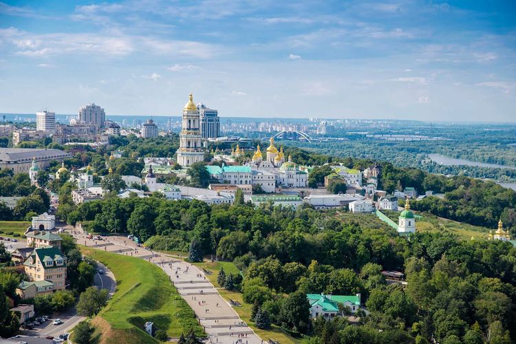 Kiev, ibu kota Ukraina.