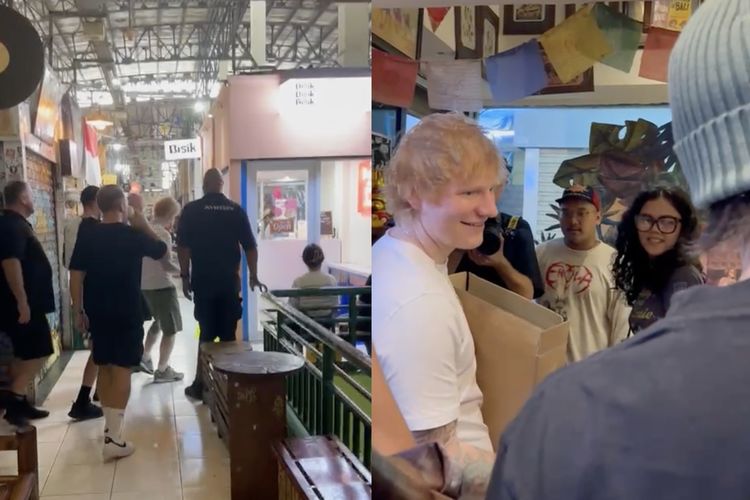 Ed Sheeran mengunjungi Pasar Santa (2/3/2024)