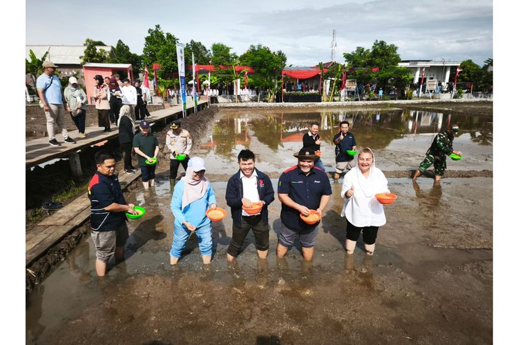 PGN bersama BRIN dan Pemkot Semarang mendukung program ketahanan pangan nasional melalui budidaya padi biosalin.