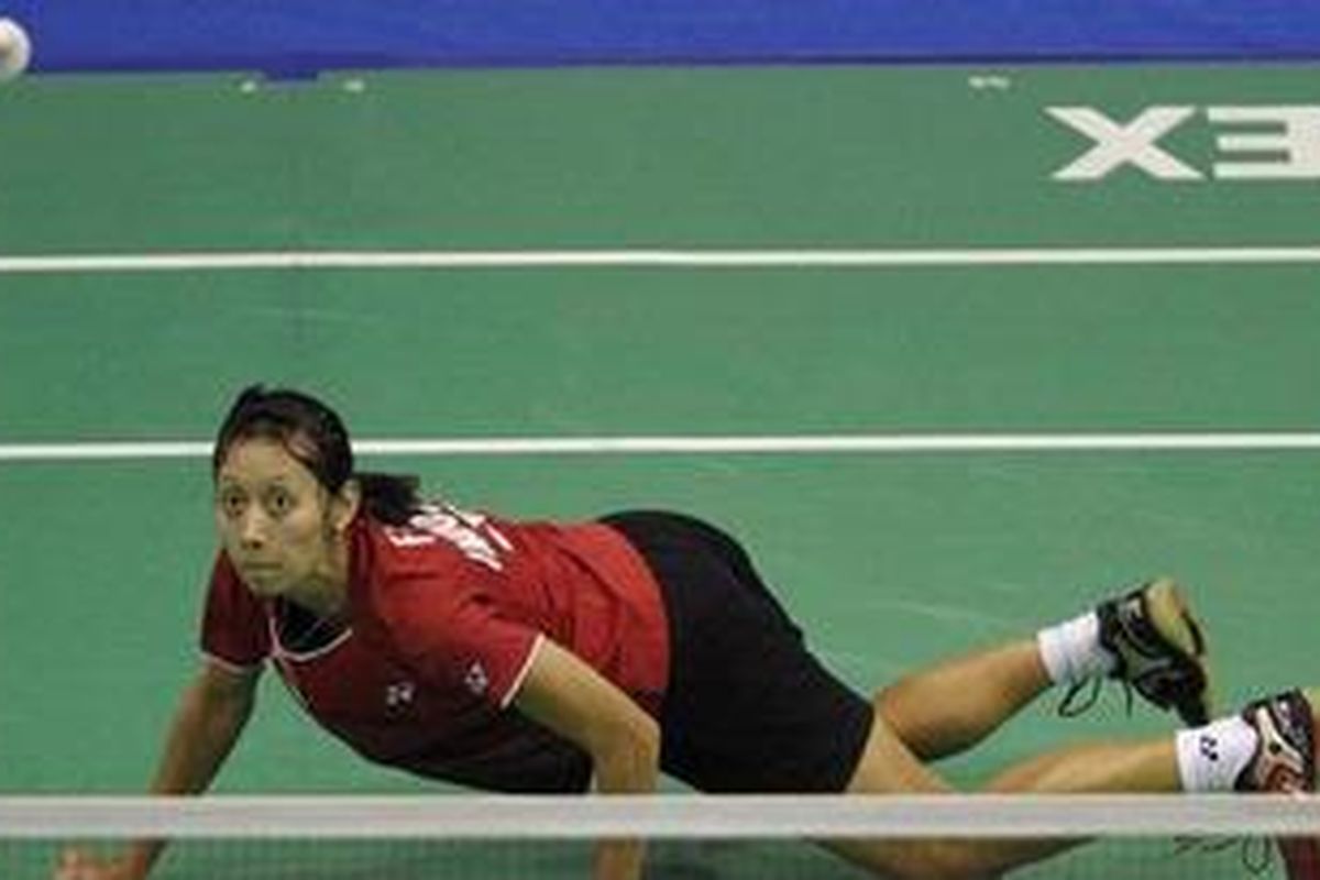 Pebulu tangkis tunggal putri Indonesia, Maria Febe Kusumastuti.