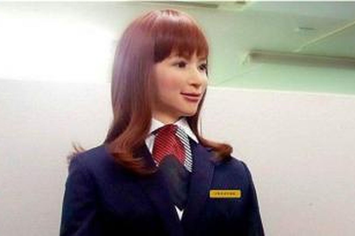 Hotel Henn-na di Sasebo, Jepang, akan pekerjakan robot-robot yang menyerupai manusia.
