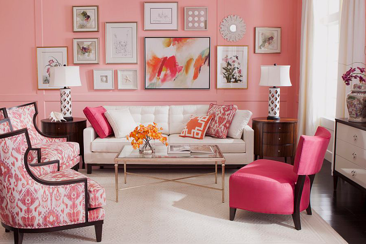 What Colors Go With Light Pink? 9 of the Best Options  Ide dekorasi rumah,  Desain interior ruang tamu, Desain ruang tamu