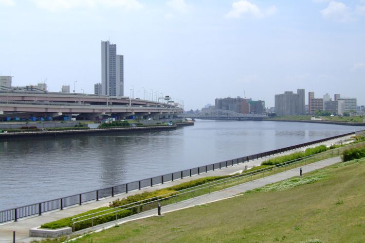 Tokyo Sumida River From Suijin Bridge