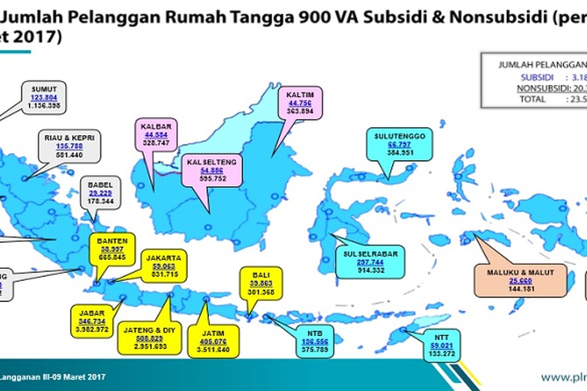 Peta pelanggan PLN