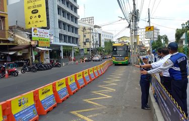 Uji Coba "Contraflow" Khusus Trans-Jogja di Sarkem Hanya 3 Jam