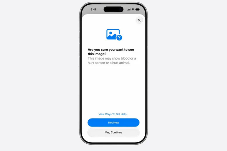 Di iOS 27, Apple memperluas peringatan konten sensitif untuk anak, termasuk konten berdarah (gore) dan kekerasan.