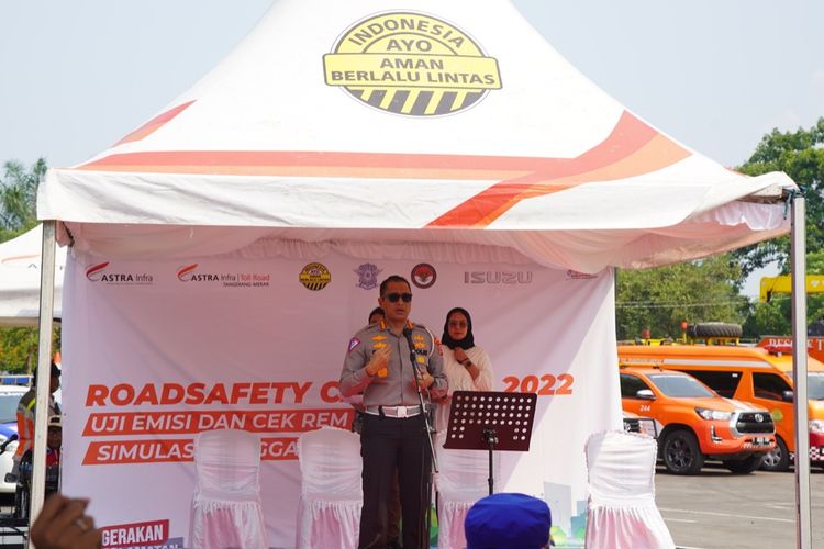 Astra Tol Tangerang-Merak melakukan kegiatan Roadsafety Campaign 2022 di Rest Area KM 68 A (arah Merak).