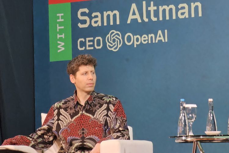 CEO OpenAI, Sam Altman di Jakarta, Rabu (14/6/2023).