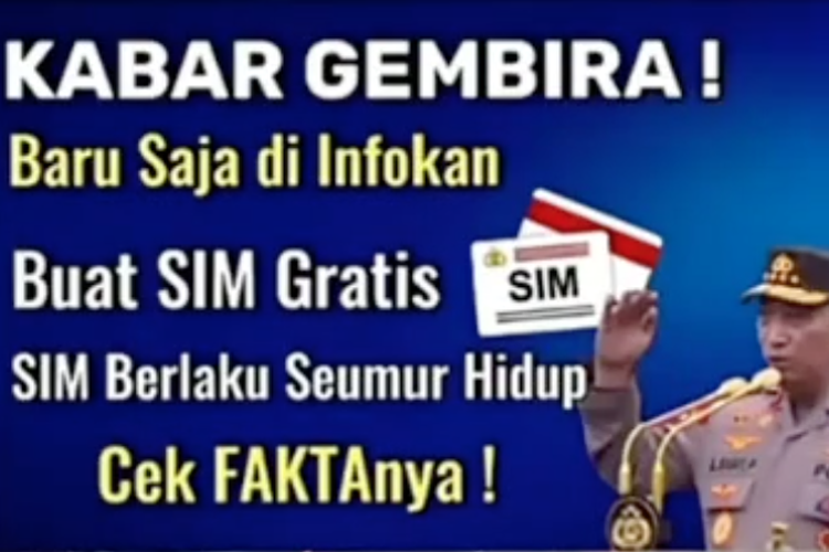 Hoaks kabar bikin SIM gratis