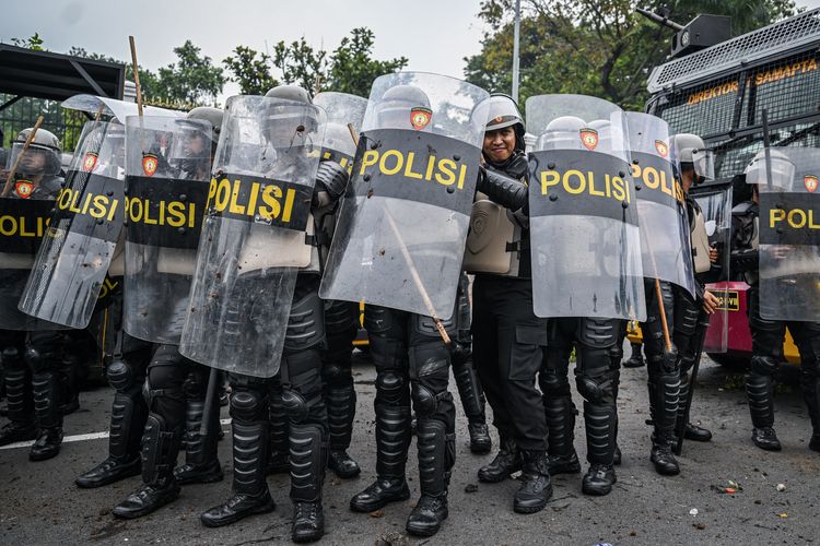 3.099 Personel Polisi Disiagakan Jaga Demo di Jakarta Hari Ini