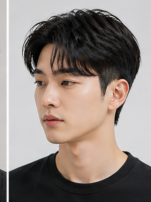 20 gaya rambut pria Korea dari two block hingga comma hair, tampil rapi, stylish, dan kekinian.