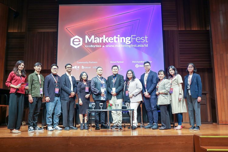 MarketingFest 2023 di Soehanna Hall, Jakarta pada Rabu (29/11/2023).