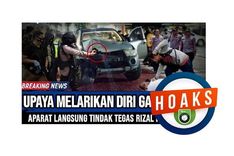 Hoaks, Rizal Ramli dilumpuhkan ketika mencoba melarikan diri