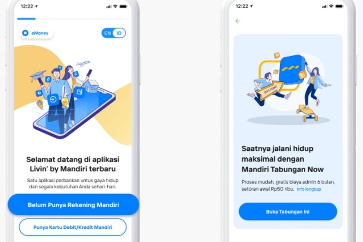 Cara buka rekening Mandiri online secara mudah dan praktis melalui aplikasi Livin' by Mandiri