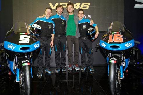 Rossi Luncurkan Sky Racing Team VR46 untuk Moto3 2015