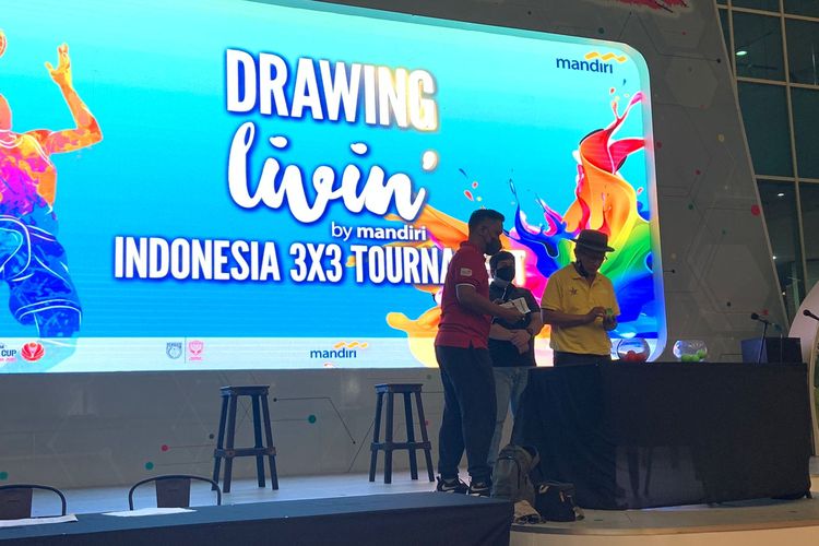 Undian Livin Mandiri Indonesia 3x3 Tournament yang sudah memasuki City Final untuk Jabodetabek, Selasa (15/3/2022).