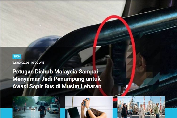 [POPULER TREN] Petugas Dishub Malaysia Menyamar Jadi Penumpang Awasi Sopir Bus | Syarat Iran Buka Selat Hormuz