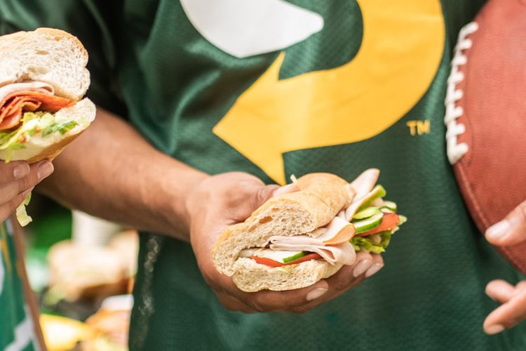 Ilustrasi sandwich andalan Subway. 